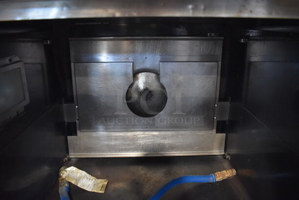 LATE MODEL! Garland Master 200 Stainless Steel Commercial Natural Gas Powered Full Size Convection Oven w/ View Through Doors, Gas Hose and Thermostatic Controls on Metal Legs. 38x44x59.5 - Image 5 of 7