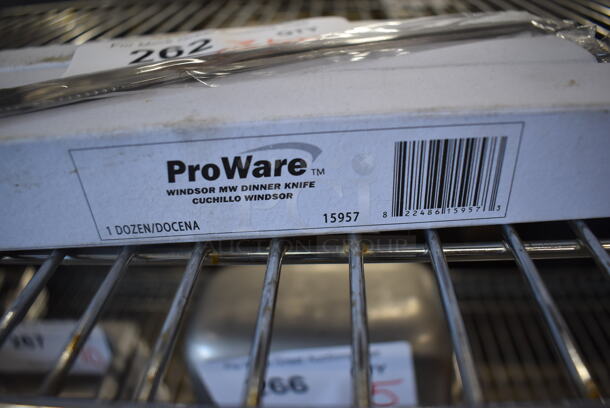 3 BRAND NEW Boxes of 12 ProWare 15957 Windsor MW Dinner Knives. 8". 3 Times Your Bid! - Image 2 of 3