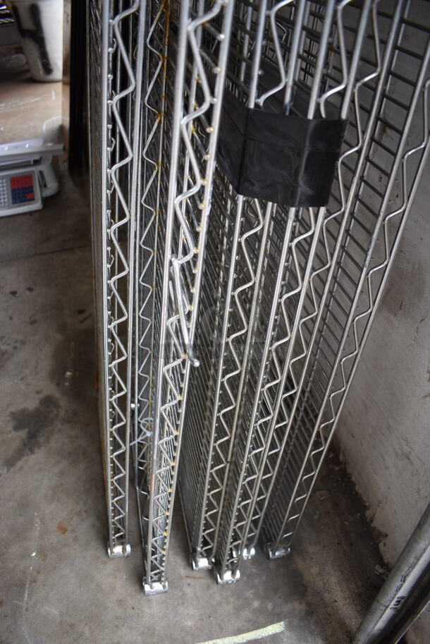 ALL ONE MONEY! Lot of 6 Chrome Finish Shelves. 60x18x1.5 - Image 3 of 3