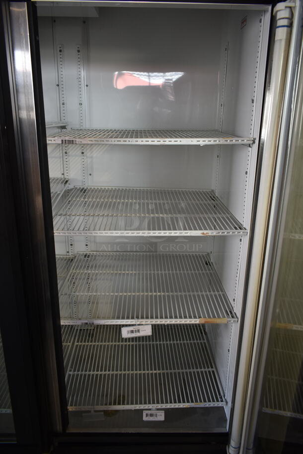 2012 True GDM-72 ENERGY STAR Metal Commercial 3 Door Reach In Cooler Merchandiser w/ Poly Coated Racks. 115 Volts, 1 Phase. Tested and Working! - Image 8 of 9