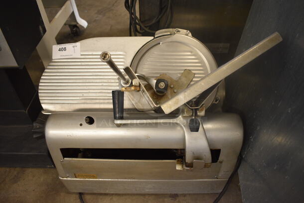 Hobart Stainless Steel Commercial Countertop Automatic Meat Slicer. 115 Volts, 1 Phase. 26x19x25. Tested and Working!