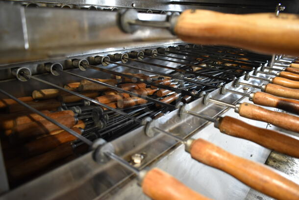 Tomasi CH-53-TE-EXP Stainless Steel Commercial Floor Style Natural Gas Powered 53 Spit Rotisserie Oven. - Image 7 of 11