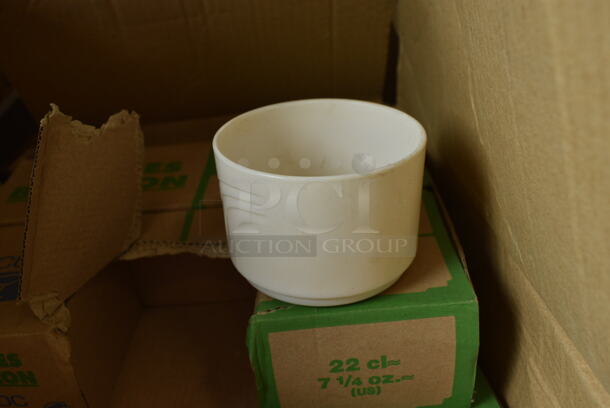 30 BRAND NEW IN BOX! Arcoroc White Ceramic Bowls. 3.25x3.25x2.5