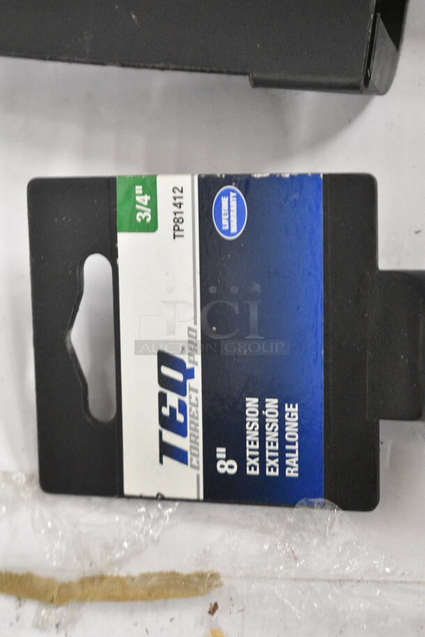3 BRAND NEW! TEQ Items; 8" Extension, Ratchet, Round Head Ratchet. 3 Times Your Bid! - Image 5 of 9