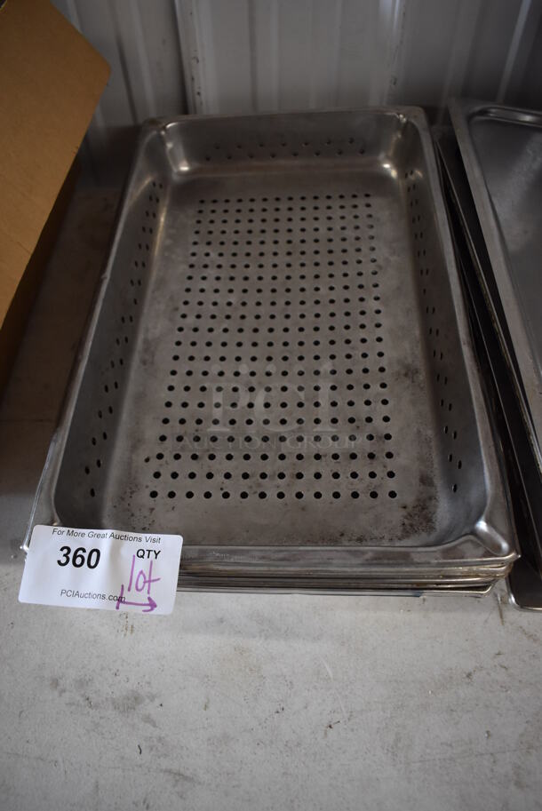 ALL ONE MONEY! Lot of Various Metal Items Including Cylindrical Drop In Bins and Stainless Steel Drop In Bins - Image 9 of 9