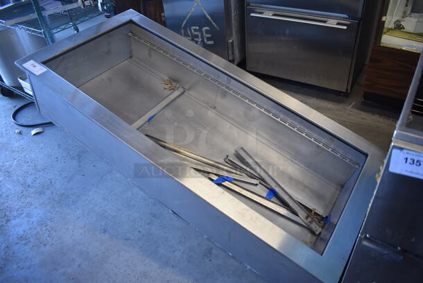 APW Wyott CW-4 Stainless Steel Commercial Drop In Cold Pan. 120 Volts, 1 Phase. 60x28x27. Tested and Does Not Power On
