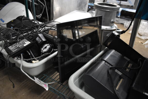 ALL ONE MONEY! Tier Lot of Various Items Including Receipt Printers, Monitor and Wires! - Image 3 of 11