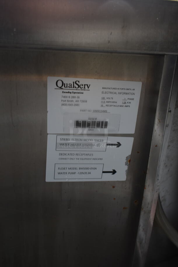 QualServ Stainless Steel Commercial Single Bay Portable Sink on Commercial Casters. - Image 6 of 6