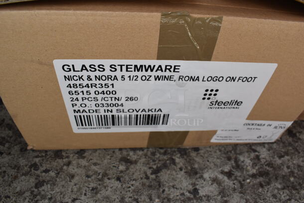 3 Boxes of Various BRAND NEW Glasses; 21 Steelite Nick & Nora 3x3x6 Wine Glasses, 34 Libbey 279U 4x4x2.25 Glass Punch Mugs and 35 Libbey 8054 Georgian 3x3x6 Irish Coffee Glasses. 3 Times Your Bid! - Image 3 of 12