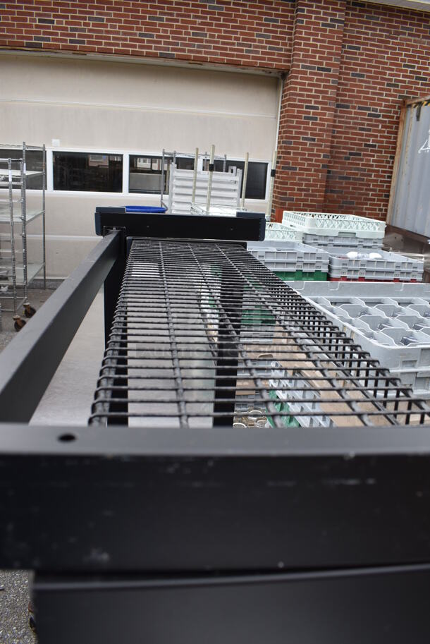 2 Black Metal Racks. 48x18.5x60. 2 Times Your Bid! - Image 4 of 5