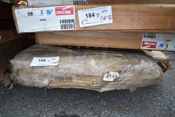 BRAND NEW SCRATCH AND DENT! Regency 460EGSC2436 NSF Green Wire Security Cage - 24" x 36" x 61".  May Be Missing Pieces.  - Image 2 of 3