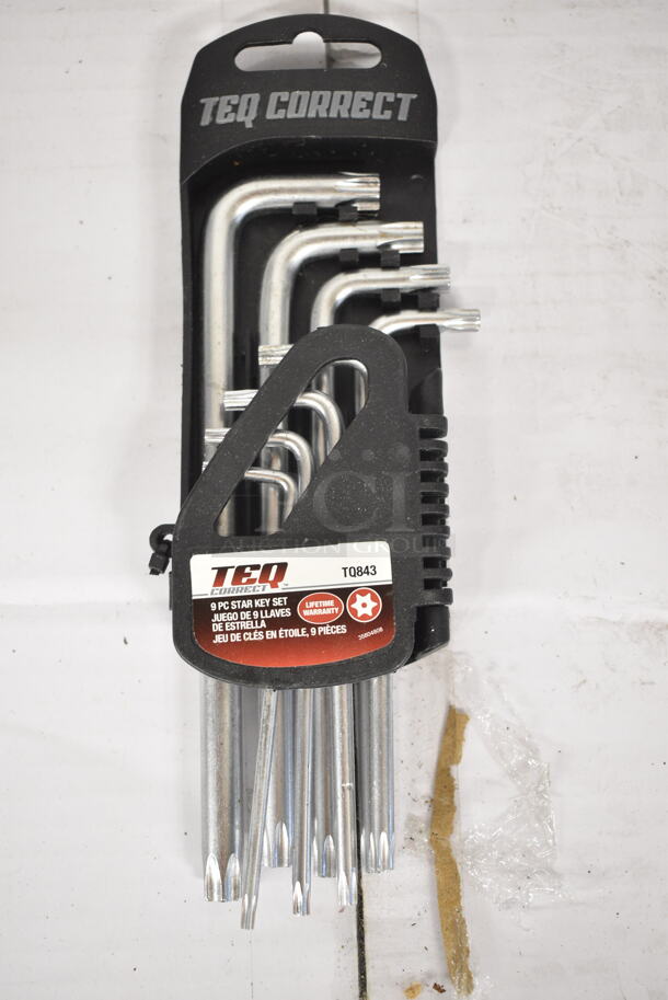 3 BRAND NEW! TEQ Items; Hex Key Set, Star Key Set and Long Ball Hex Bit Socket Set. 3 Times Your Bid! - Image 7 of 9