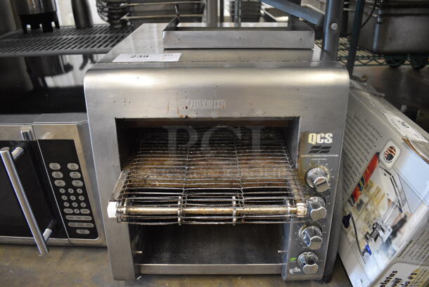 Holman Model QCS-2-80C Stainless Steel Commercial Countertop Conveyor Toaster Oven. 208 Volts, 1 Phase. 15x20x16