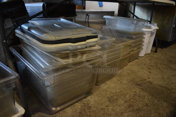 ALL ONE MONEY! Lot of Various Poly Cylindrical Bins, Drop In Bins and Bins - Image 3 of 5