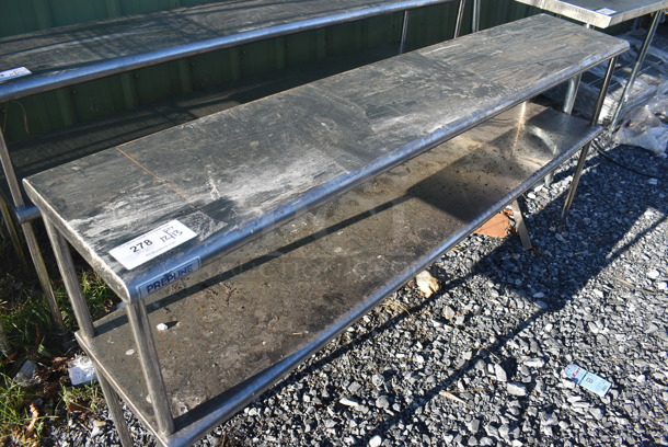 Stainless Steel 2 Tier Over Shelf. 72x14x32 - Image 2 of 3