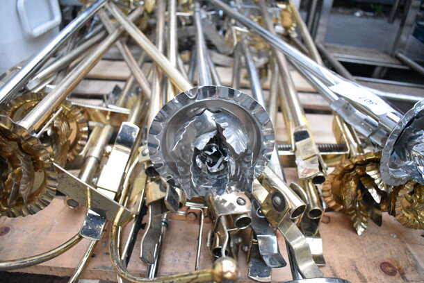 PALLET LOT of 25 Metal Decorative Sconce Lighting Poles. Includes 6x6x43.5 - Image 2 of 4