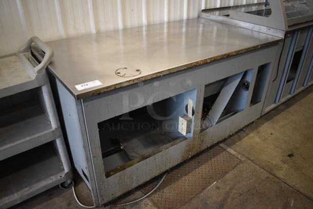 2011 Duke Stainless Steel Commercial Subway Sandwich Make Line Prep Line w/ Lowering Sneeze Guard. 206x34.5x58 - Image 2 of 8