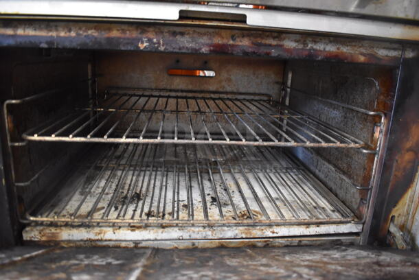 CPG Stainless Steel Commercial Natural Gas Powered 6 Burner Range w/ Oven, Over Shelf and Back Splash. 36x30x51 - Image 3 of 5