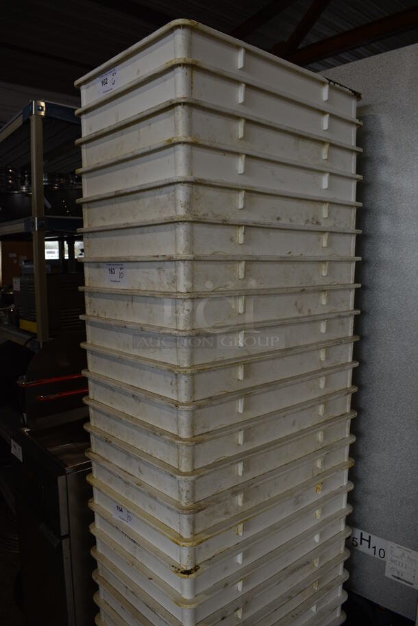 10 White Poly Dough Bins. 18x26x3. 10 Times Your Bid! - Image 3 of 3