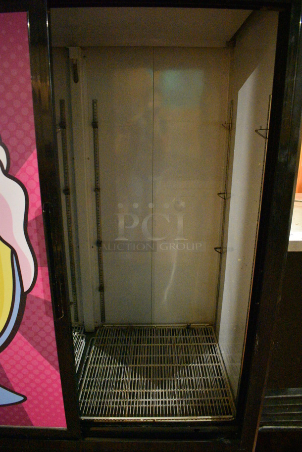 Avantco G1.2YBM2F Metal Commercial 2 Door Reach In Cooler Merchandiser. 115 Volts, 1 Phase. 53x31x79. Item Was in Working Condition on Last Day of Business. (bar) - Image 5 of 5