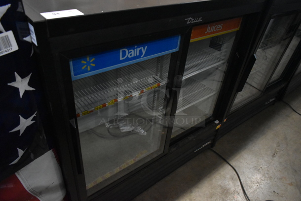 2019 True GDM-41SL-48-HC-LD Metal Commercial 2 Door Reach In Cooler Merchandiser w/ Poly Coated Racks. 115 Volts, 1 Phase. Tested and Powers On But Does Not Get Cold