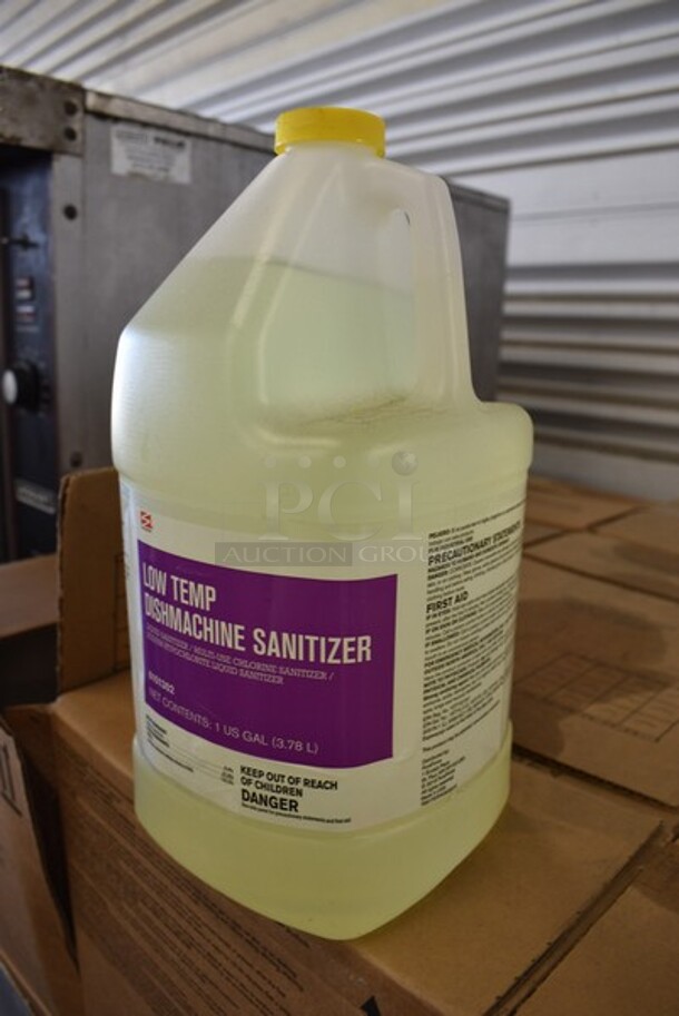 PALLET LOT OF 48 BRAND NEW Boxes of Swisher Low Temp Dishmachine Sanitizer Jugs. 4 Jugs Per Box. Total of 192 Jugs. 6x6x12. 48 Times Your Bid! - Image 2 of 6