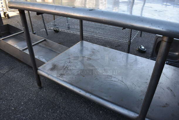 Stainless Steel Table w/ Metal Under Shelf and Drawer. 84x36x34 - Image 5 of 5