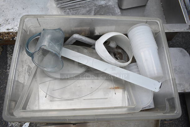 ALL ONE MONEY! Lot of Various Items Including Poly Bins, Shelf and Solid Dunnage Rack - Image 6 of 7