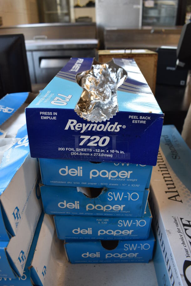 ALL ONE MONEY! Lot of 10 Boxes; 8 Deli Paper and 2 Foil! - Image 3 of 4