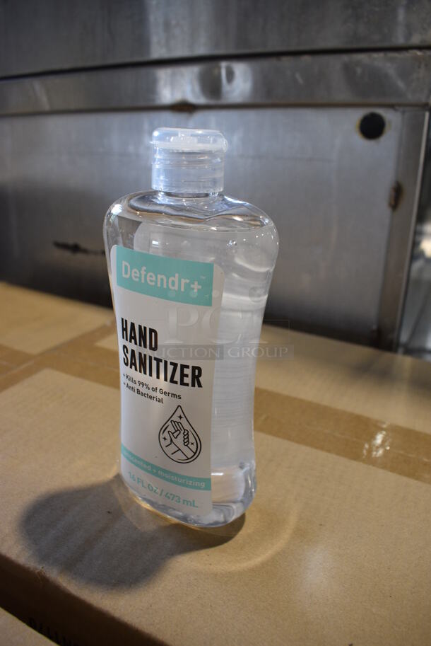 PALLET LOT of 18 BRAND NEW! 24 Boxes of Defendr Hand Sanitizer Bottles.  Total of 432 Bottles. 18 Times Your Bid! - Image 2 of 4