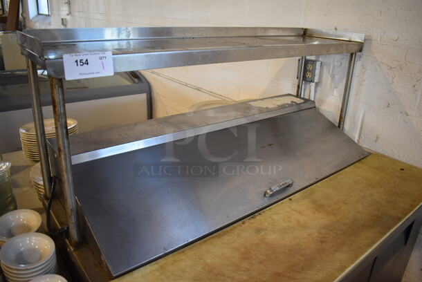 True TSSU-48-12 Stainless Steel Commercial Sandwich Salad Prep Table Bain Marie Mega Top w/ Over Shelf on Commercial Casters. 115 Volts, 1 Phase. 48x30x53. Tested and Working! - Image 3 of 8