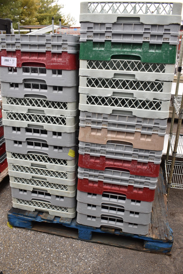 ALL ONE MONEY! Pallet Lot of 41 Various Dish Caddies. Includes 19.5x19.5x4