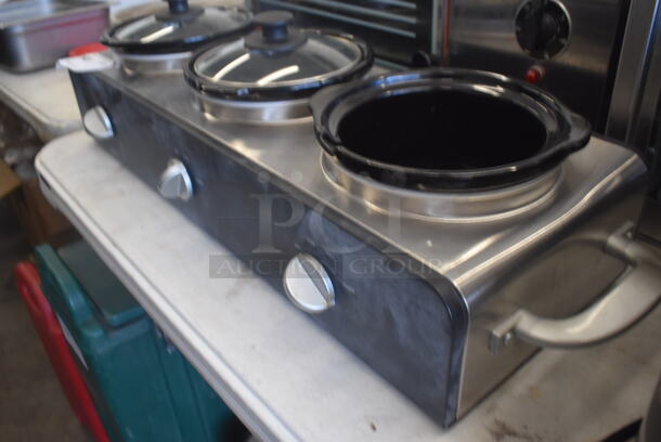 Sensio Slow Cooker 63150B Missing 1 Lid. 120 Volts 1 Phase Tested and Working! - Image 3 of 5