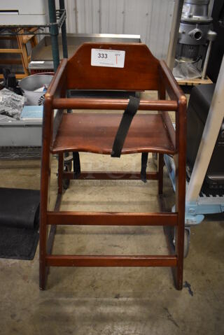 Wooden High Chair. 20x20x29