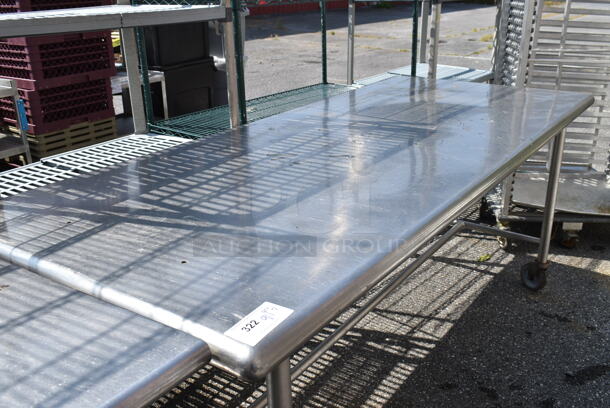 Stainless Steel Table on Commercial Casters.  - Image 4 of 4