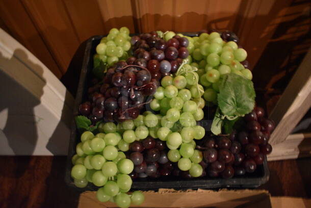 ALL ONE MONEY! Lot of 2 Bins of Fake Grapes. (bar) - Image 3 of 4