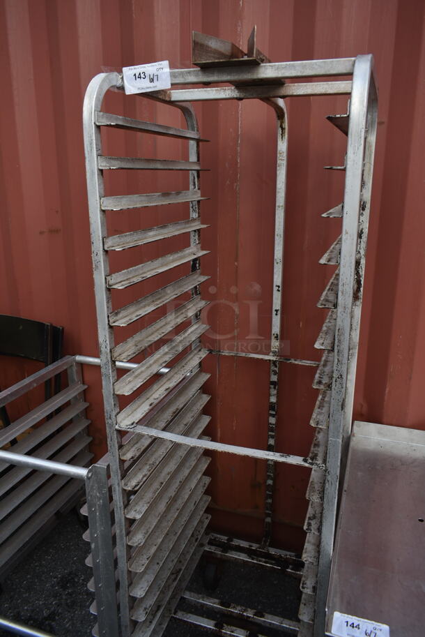 Metal Commercial Pan Transport Rack on Commercial Casters.  - Image 3 of 3