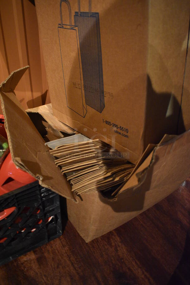 ALL ONE MONEY! Lot of 2 Boxes of Brown Paper Bags. (bar) - Image 3 of 4