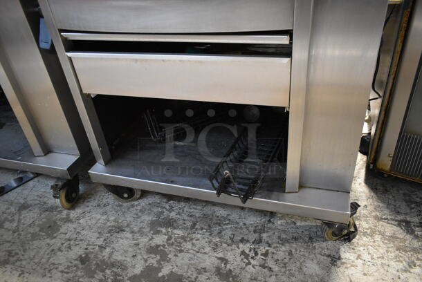 Fri-jado STG7-P Stainless Steel Commercial Electric Powered Rotisserie Oven w/ Under Shelf on Commercial Casters. 208 Volts, 3 Phase. - Image 3 of 5