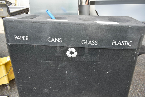 Gray/Black Poly Trash / Recycling Shell - Image 3 of 4