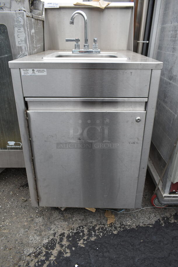 QualServ WMSC24MS Stainless Steel Commercial Single Bay Portable Sink w/ Faucet and Handles on Commercial Casters. 120 Volts, 1 Phase. - Image 5 of 9