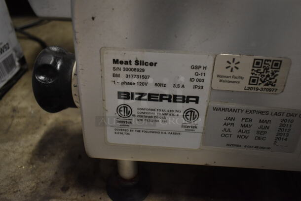 Bizerba GSP H Stainless Steel Commercial Countertop Meat Slicer. 120 Volts, 1 Phase. Tested and Working! - Image 7 of 10