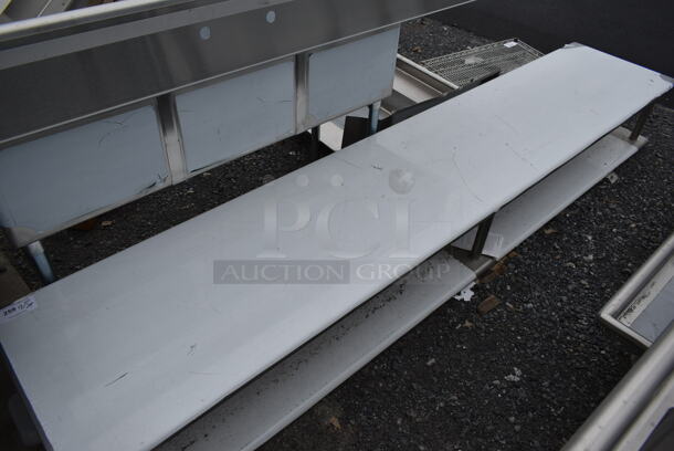 BRAND NEW SCRATCH AND DENT! Stainless Steel Commercial 2 Tier Shelf. - Image 2 of 4