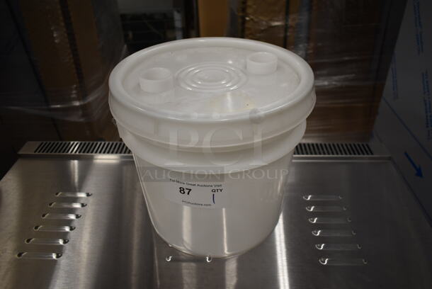 White Poly Bucket - Image 1 of 4