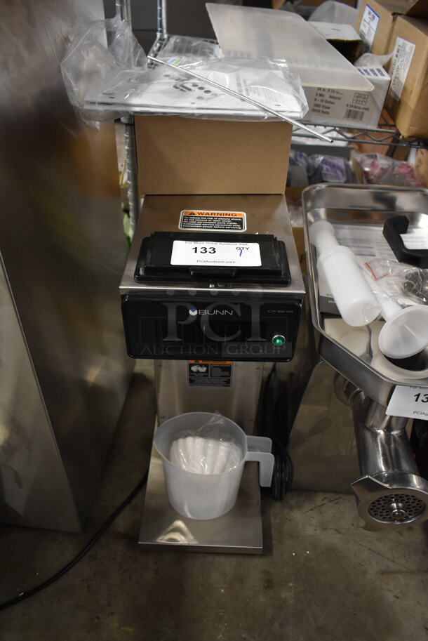 BRAND NEW! 2022 Bunn CW15-APS Stainless Steel Commercial Countertop Coffee Machine w/ Poly Pitcher. 120 Volts, 1 Phase.  - Image 1 of 7