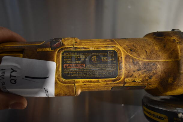 DeWalt DWE4011 4-1/2" Angle Grinder. 120 Volts, 1 Phase.  - Image 5 of 5