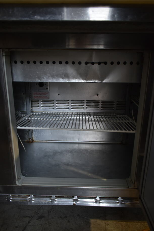 Beverage Air SP72-30M Stainless Steel Commercial Sandwich Salad Prep Table Bain Marie Mega Top on Commercial Casters. 115 Volts, 1 Phase. Tested and Working! - Image 7 of 9