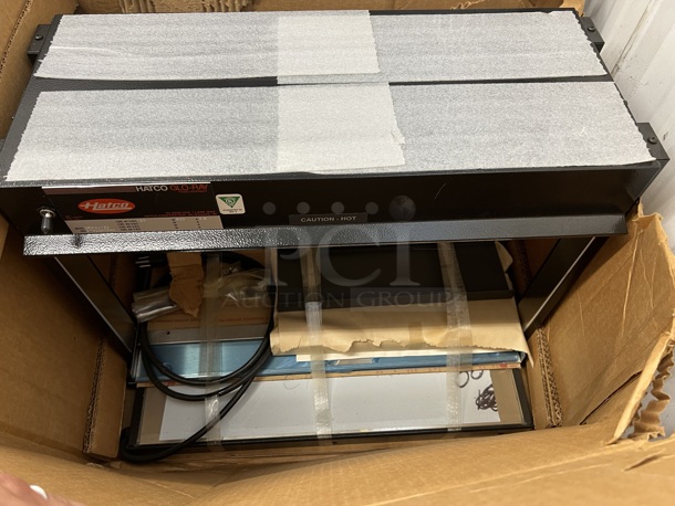 BRAND NEW IN BOX! Hatco GRHW-1SG Metal Commercial Countertop Warming Display. 120 Volts, 1 Phase. 22x16x17