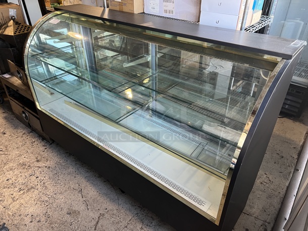 Metal Commercial Floor Style Chocolate Display Case Merchandiser. 72x24x49. Tested and Working!