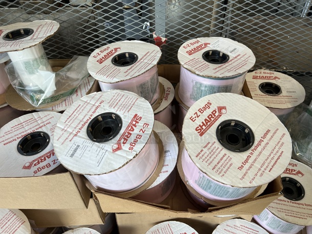 ALL ONE MONEY! Metal Commercial Cart on Commercial Casters w/ 54 Sharp E-Z Bag Rolls. 70x30x57 - Image 5 of 5